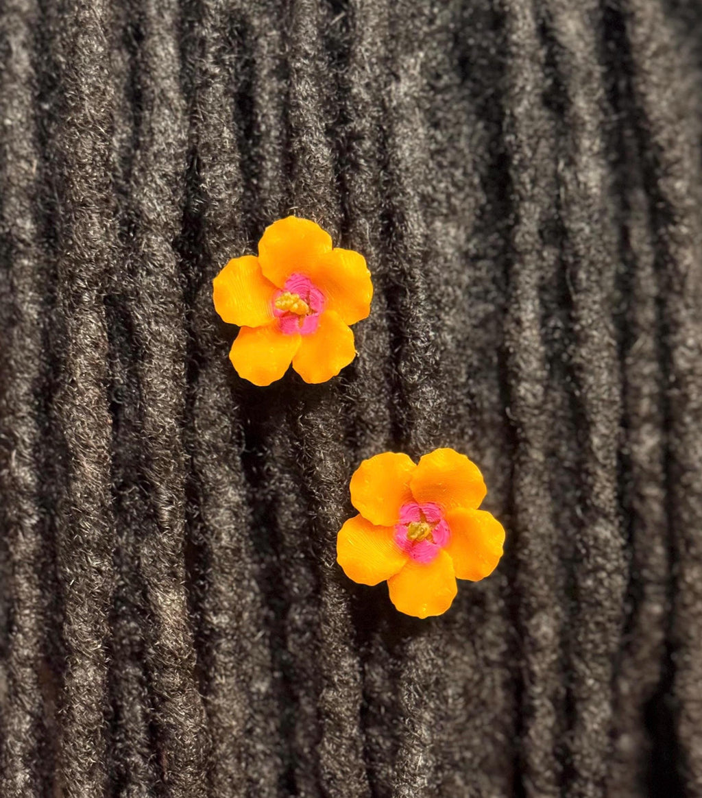 Hibiscus Beads (Set of 4)