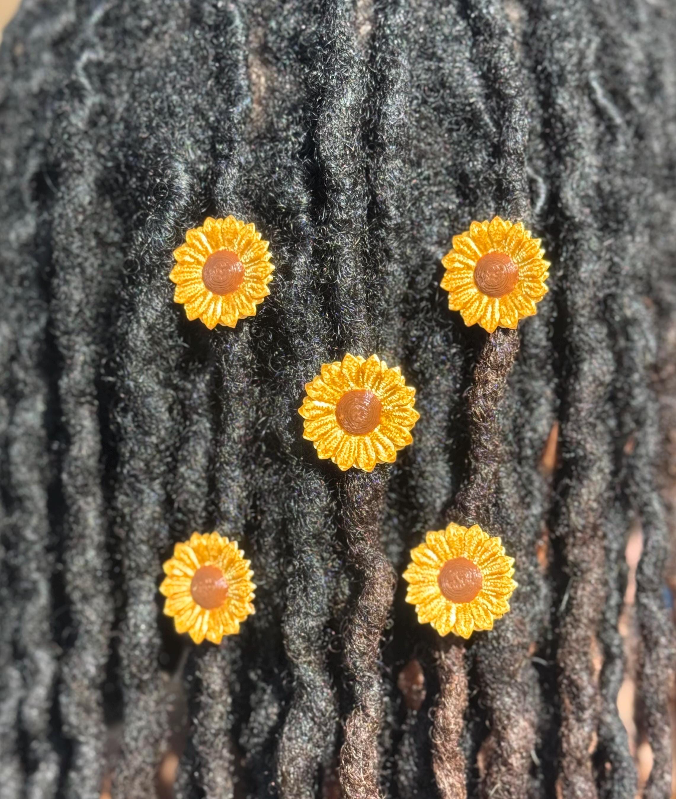 Sunflower Beads (Set of 4)