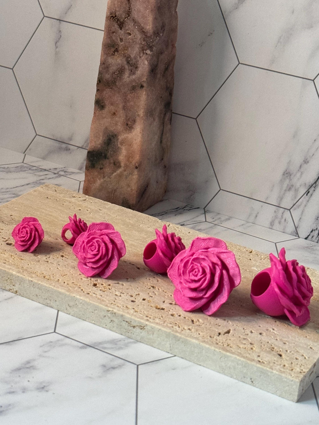 Rose Beads (Set of 4)