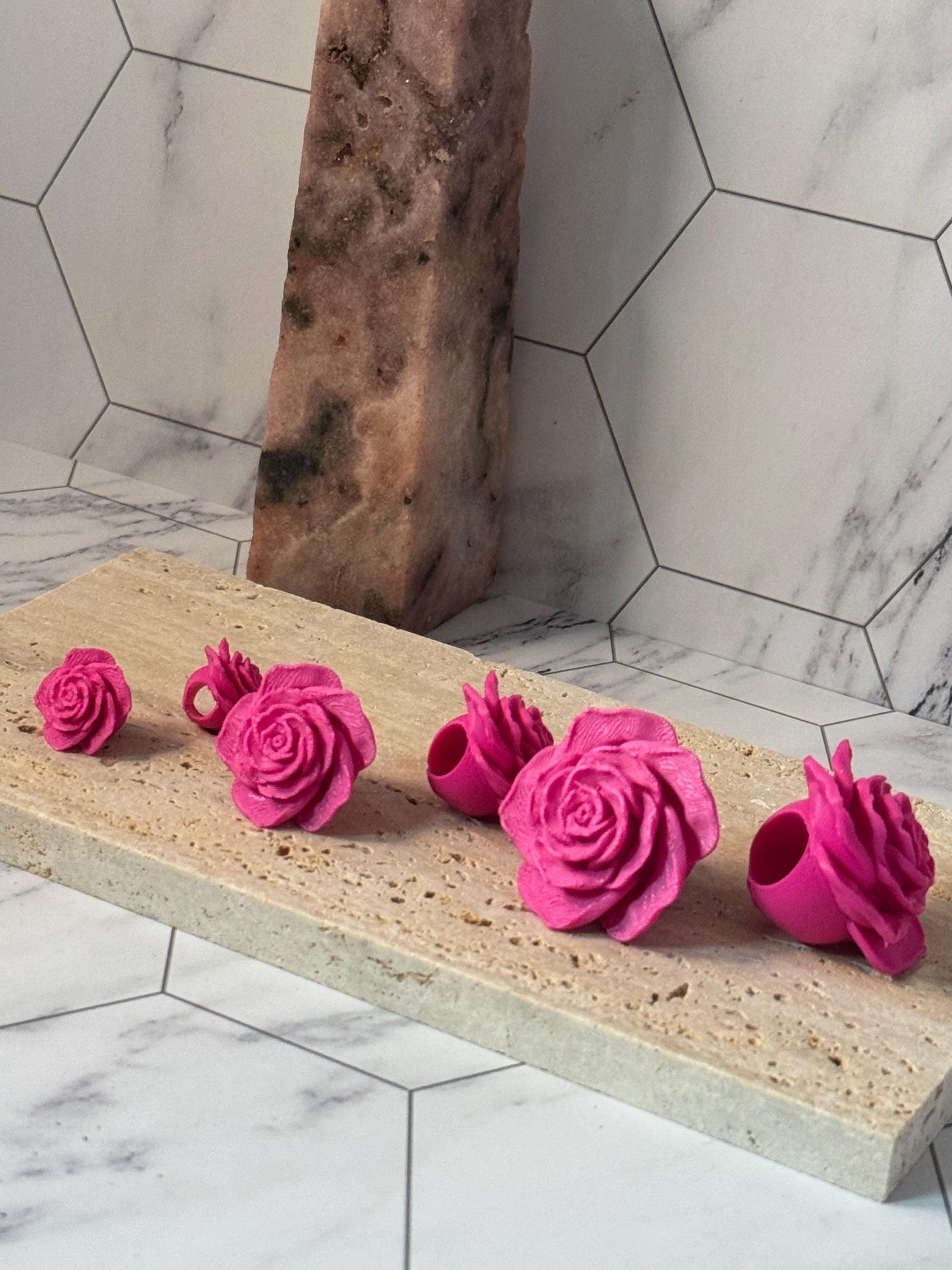 Rose Beads (Set of 4)