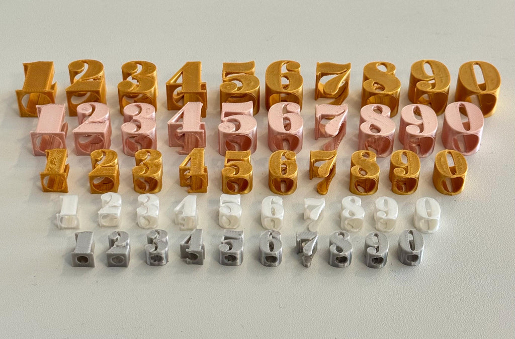 Individual Number Beads