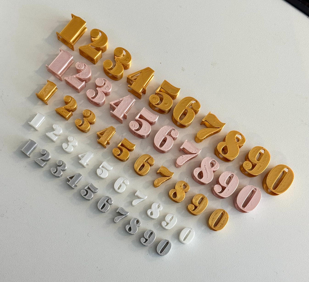 Individual Number Beads