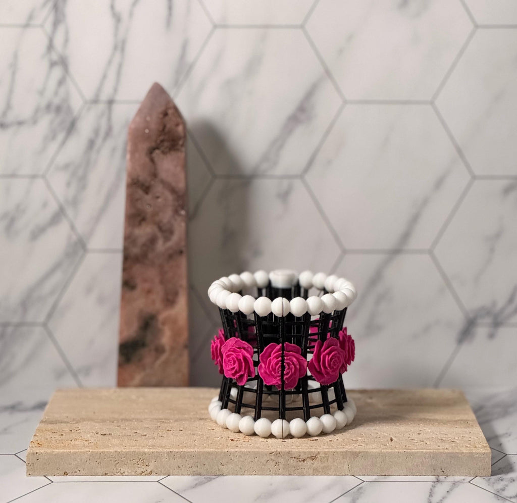 Rose Pineapple Clip