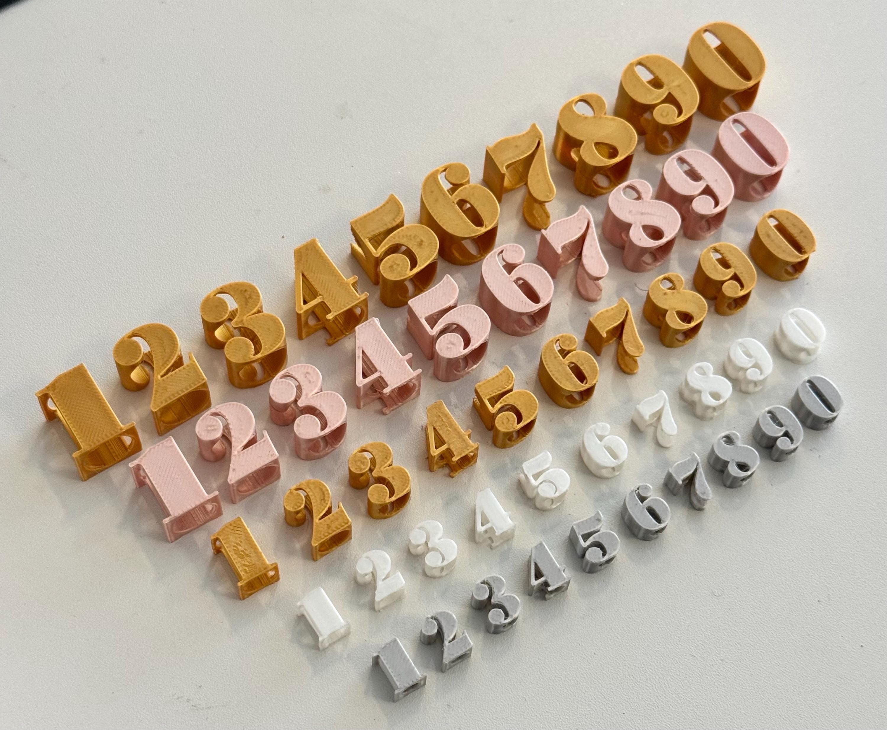 Individual Number Beads