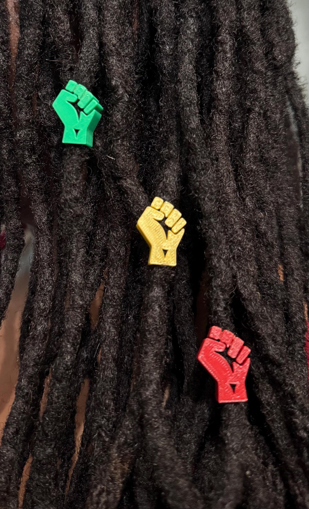 Raised Fist Beads