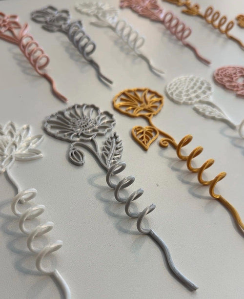 Birth Month Flower Loc Spirals